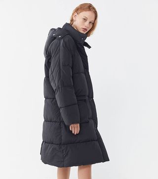 Urban Outfitters + Quilted Longline Puffer Coat