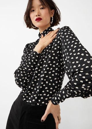 & Other Stories + Mock Neck Blouse