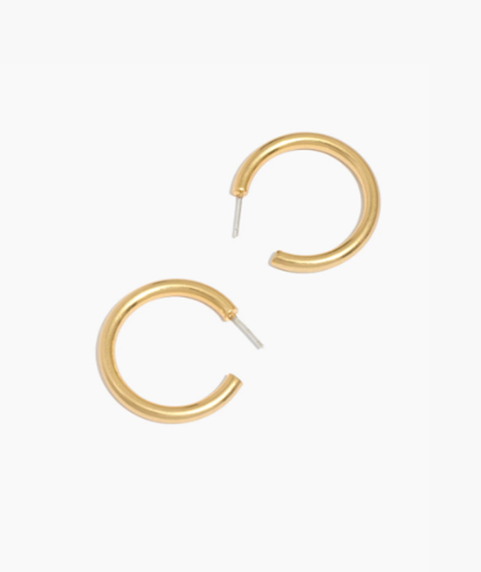 Madewell + Chunky Medium Hoop Earrings