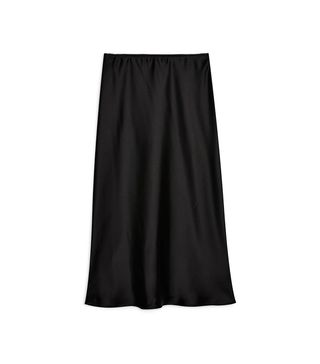 Topshop + Satin Midi Skirt
