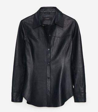 Uterqüe + Nappa Leather Shirt