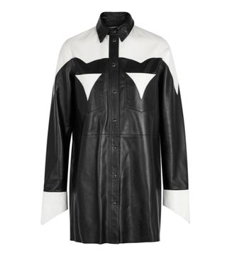 Filles à Papa + Cheyenne Monochrome Leather Shirt Dress