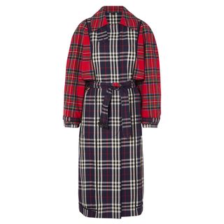 Burberry + Patchwork Checked Cotton Trench Coat