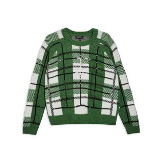 Topshop + Sequin Plaid Sweater