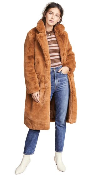 Apparis + Laure Faux Fur Coat