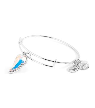 Alex and Ani + Guardian Wing Charm Bangle With Crystals From Swarovski