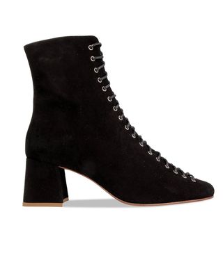 By Far + Becca Black Suede Boots