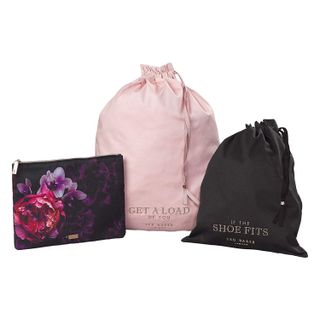 Ted Baker + 3-Piece Laundry and Shoe Storage Bags