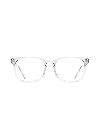 Tijn + Transparent Clear Frame Wayfarer Glasses