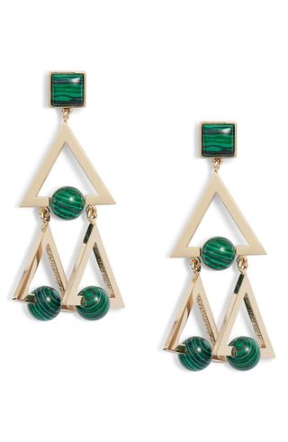 Tory Burch + Stone Studded Statement Earrings