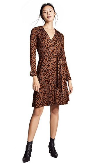 Diane von Furstenberg + Collared Wrap Dress