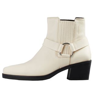Vagabond + Simone Harness Boots Off White Leather
