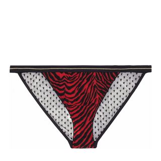 Love Stories + Wild Rosa Zebra Print Stretch Jersey Briefs