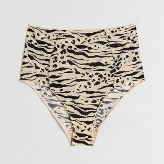 & Other Stories + Animal Print High Waisted Briefs