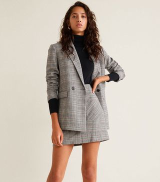 Mango + Pocket Checkered Skirt