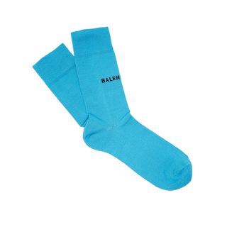Balenciaga + Logo Cotton-Blend Socks