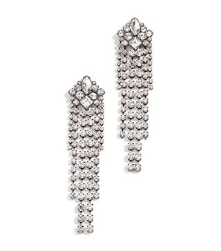 Miu Miu + Silver-Tone Crystal Earrings