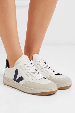 Veja + V-12 Mesh and Leather Sneakers