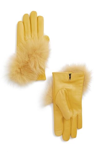 Echo + Lambskin Leather Touchscreen Gloves