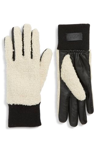 Ugg + Faux Shearling Touchscreen Compatible Gloves