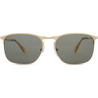 Persol + PO7359S Polarised Rectangle-Frame Sunglasses