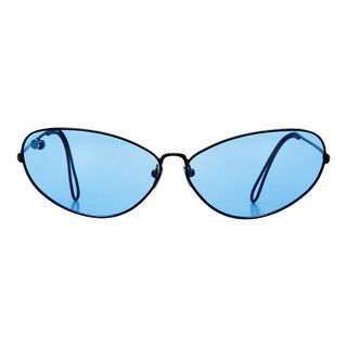 Poms Eyewear + Ello Black & Blue Sunglasses