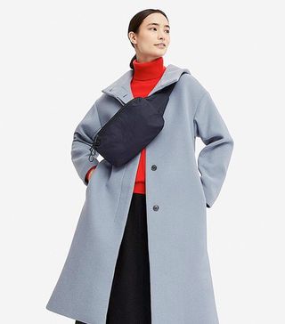 Uniqlo + Wool-Blend Hooded Coat