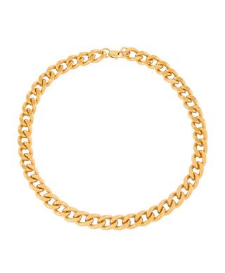 Aureum + Mia Large Curb Chain Necklace in Gold