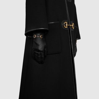 Gucci + Black Leather Gloves With Horsebit