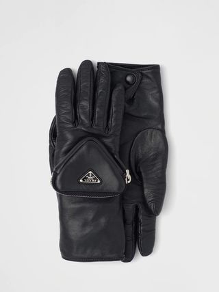 Prada + Nappa Leather Gloves