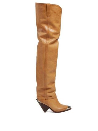 Isabel Marant + Lafsten Thigh High Leather Boots