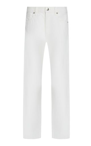 Goldsign + Benefit High-Rise Straight-Leg Jeans