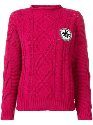 Mr & Mrs Italy + Logo Cable-Knit Sweater