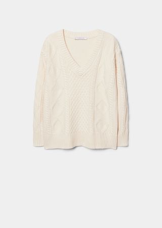 Violeta + Contrasting Knit Sweater