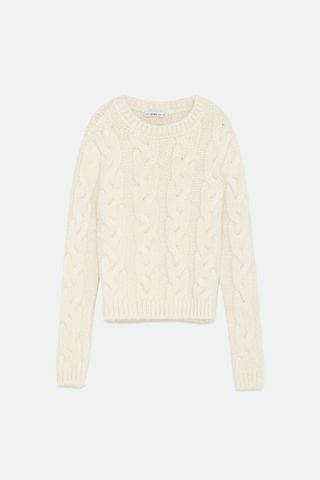 Zara + Cable Knit Sweater