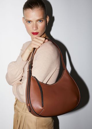 & Other Stories + Crescent Leather Bag