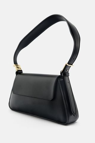 Zara + Minimalist Shoulder Bag With Flap