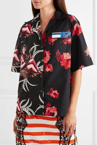 Prada + Printed Cotton Shirt