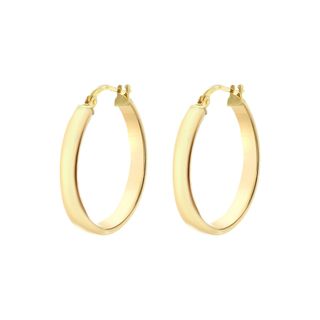 IBB + 9ct Yellow Gold Creole Hoop Earrings