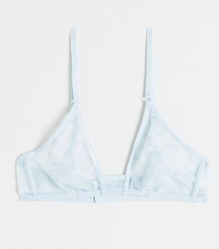 & Other Stories + Grid Lace Triangle Bralette