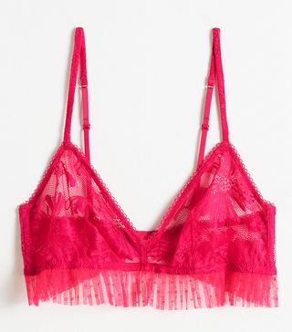 & Other Stories + Flower Lace Triangle Bra