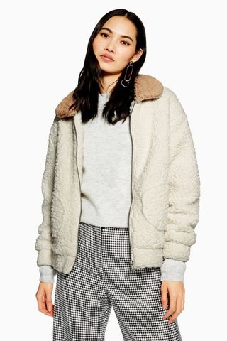 Native Youth + Two Tone Teddy Coat
