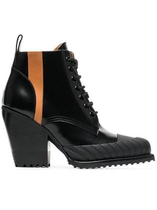 Chloé + 90 Rylee Leather Ankle Boots