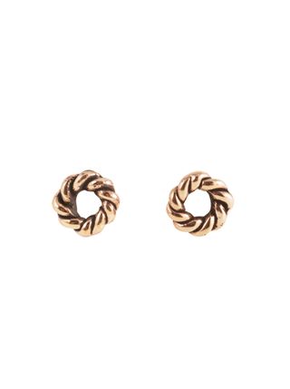 Flaminia Barosini + Small Round DNA Earrings in Bronze