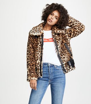 Blank Denim + Leopard Print Jacket