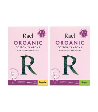 Rael + Organic Cotton Compact Tampons (36 Count)