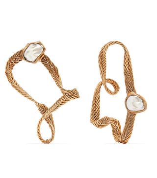 Stvdio + Martine Gold-Tone Pearl Earrings