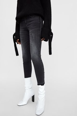 Zara + Z1975 Skinny Jeans with Side Stripe