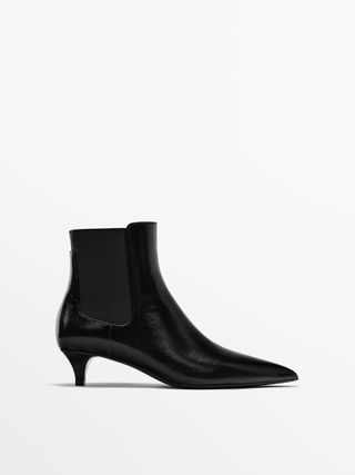 Massimo Dutti + Low-Heel Ankle Boots