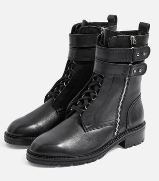 Topshop + Lace-Up Hiker Boots